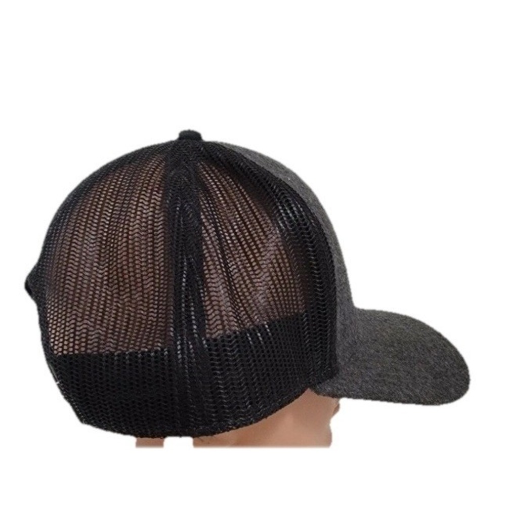 Vintage John‎ Deere Mesh Snapback Trucker Hat Dark Gray and Black - Picture 8 of 8